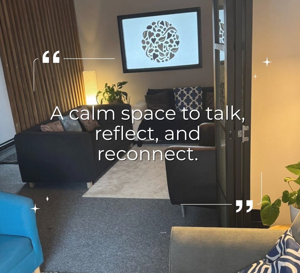 a calm space to talk, reflect and reconnect